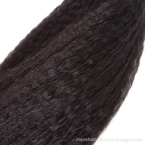 Hair Labels And Packaging Customized Best Human Hair Weave Bundles Kinky Straight Cheap Weft Hair Extension